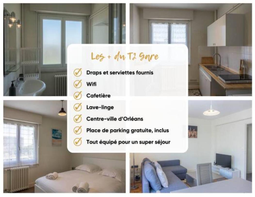 T2 Gare + Parking Apartment Orleans Luaran gambar